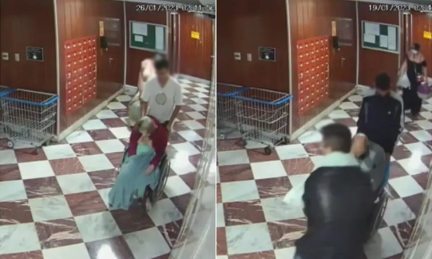 Parentes matam idosos e retiram corpos de prédio em cadeira de rodas