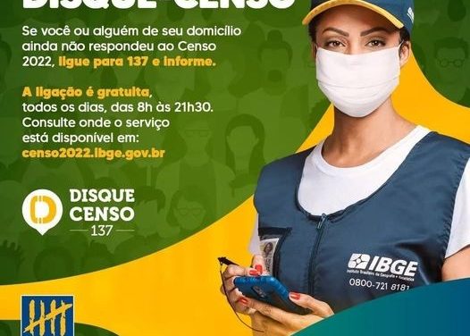 Formiguenses que não tiveram o domicílio recenseado devem ligar para o Disque-Censo 137