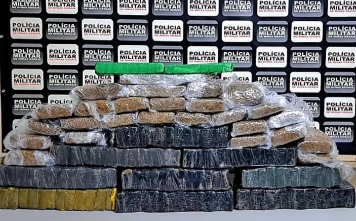 125 quilos de maconha que supostamente iriam de SP para Pimenta são apreendidos