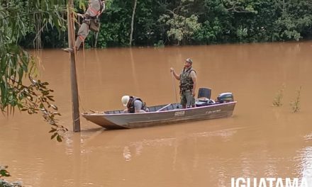 Polícia Ambiental presta apoio logístico para restabelecer energia elétrica nas zonas rurais de Iguatama