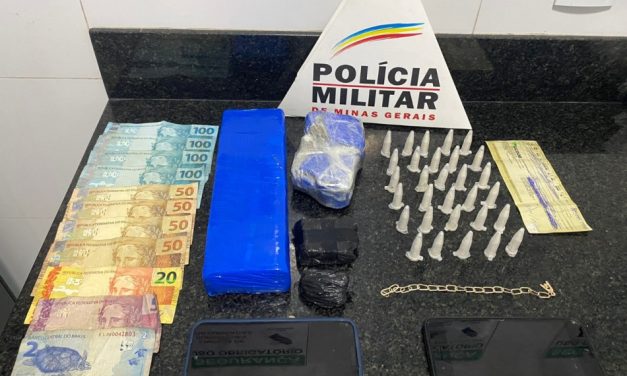 Trio é preso por tráfico de drogas no bairro Balbino Ribeiro, em Formiga
