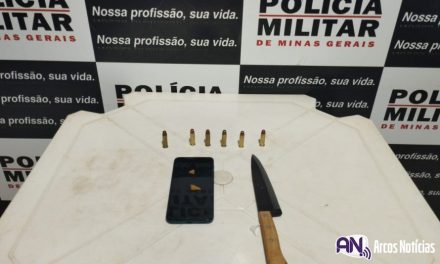 Homem é preso após ameaças à ex companheira e munições são apreendidas em Lagoa da Prata