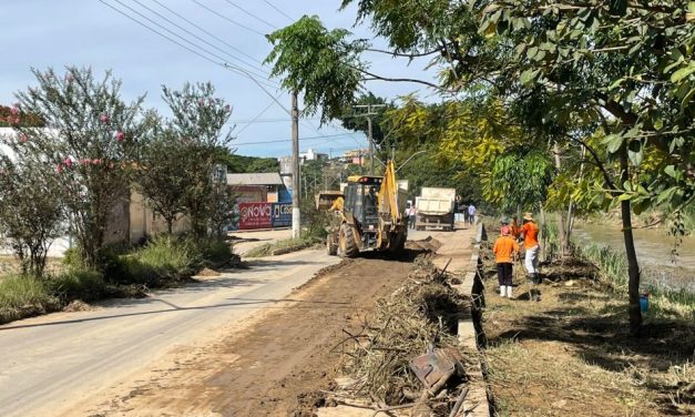 Continuam os trabalhos de limpeza das áreas afetadas pelas chuvas em Formiga