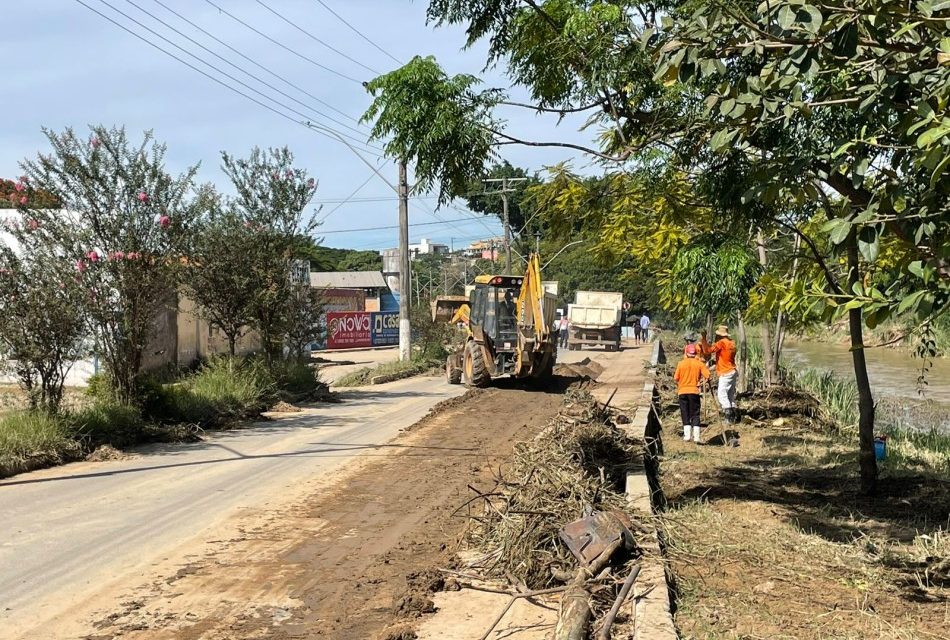 Continuam os trabalhos de limpeza das áreas afetadas pelas chuvas em Formiga