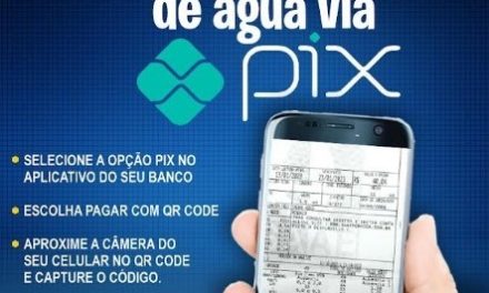 Pagamento da conta de água via PIX já pode ser efetuado em Formiga