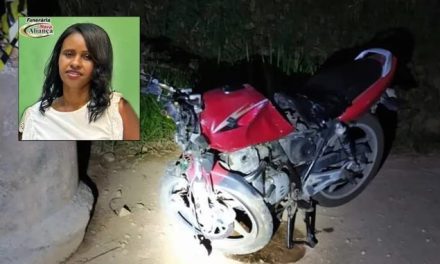 Mulher morre após moto colidir contra manilha na MGC-369, em Campo Belo