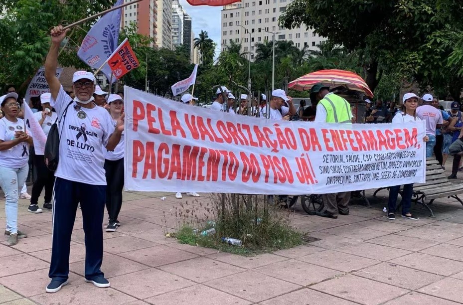 Enfermagem faz paralisação nacional por piso salarial nesta sexta