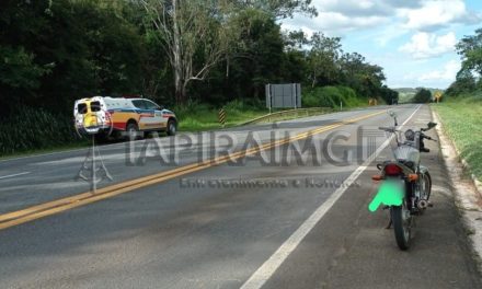 Motocicleta com sinais de adulteração é apreendida pela PMRv na MG-050 em Formiga