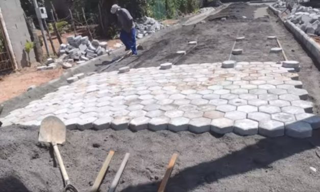 Obras nas ruas da comunidade de Timboré são realizadas