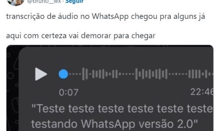 Transcrição de áudio no WhatsApp chega para alguns usuários