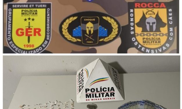 Polícia Militar apreende adolescente com drogas e simulacro de arma de fogo em Formiga