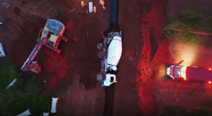 Trabalhador morre soterrado por betoneira em canteiro de obras no interior de Minas
