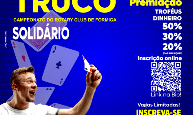 Inscrições abertas para o “Rotary Truco Solidário”