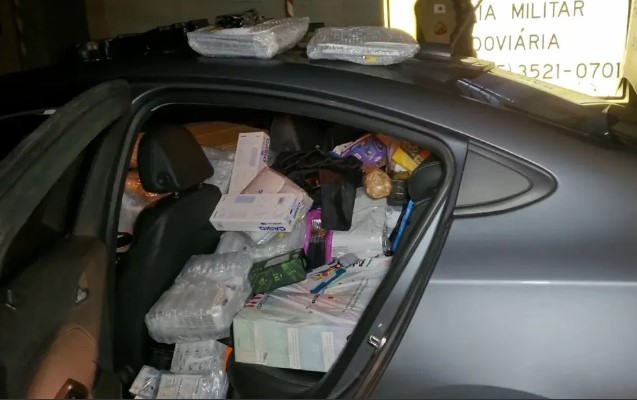 PMR apreende cerca de R$ 100 mil em mercadorias contrabandeadas na MG-050