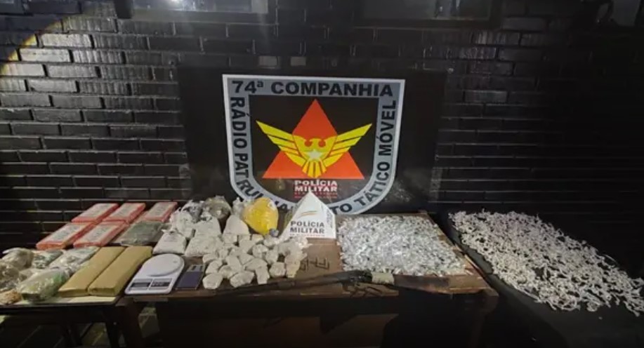 PM apreende maior quantidade de pasta base de cocaína da história de cidade mineira