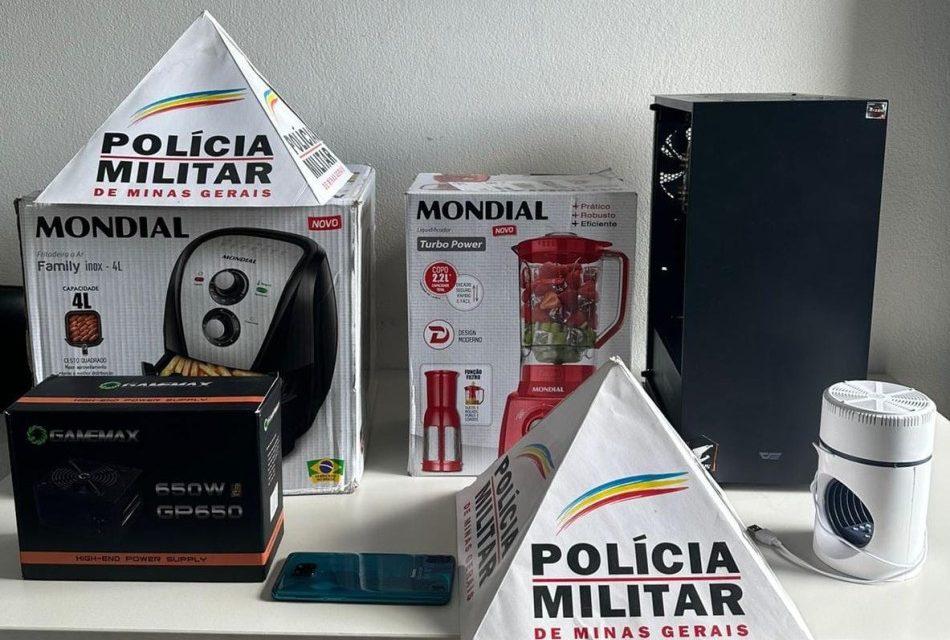 Polícia Militar prende estelionatário em Formiga e recupera eletrônicos adquiridos em compras virtuais