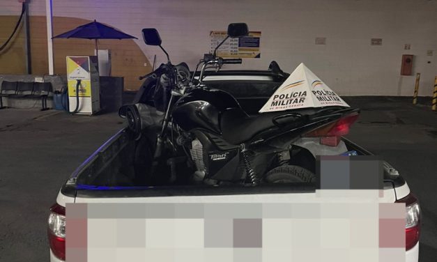 Polícia Militar recupera motocicleta furtada em Formiga
