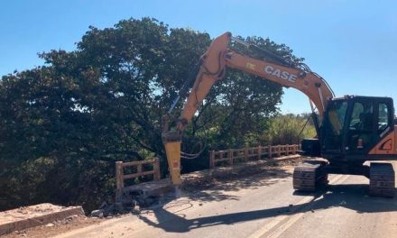 DER-MG inicia obra da nova ponte sobre o rio Jacaré, na rodovia MG-170, entre Lagoa da Prata e Moema