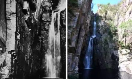 Serra do Cipó: fotos indicam deslocamento de pedra no Véu da Noiva