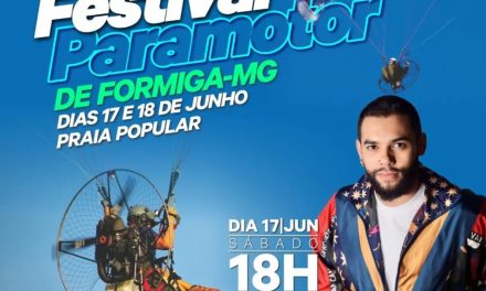 2º Festival Paramotor de Formiga será realizado na Praia Popular