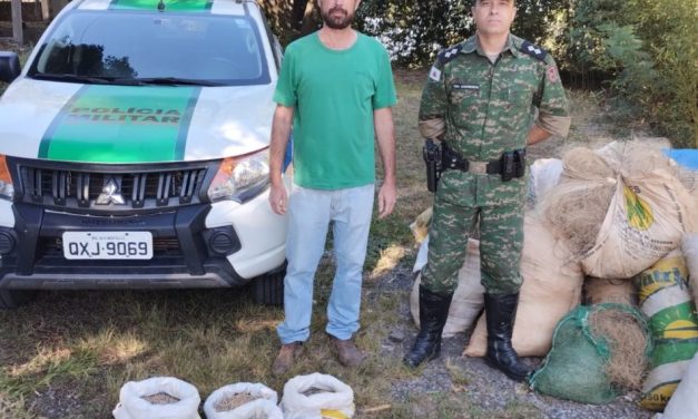 Materiais apreendidos pela Polícia Militar de Meio Ambiente são destinados à reciclagem em Formiga
