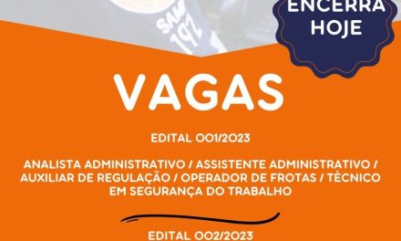 Samu: Inscrições para Processos Seletivos terminam nesta terça; há vagas para Formiga