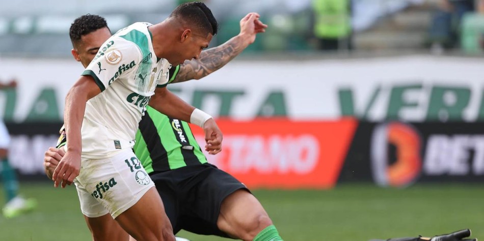 América é goleado pelo Palmeiras no Independência e estaciona na vice-lanterna
