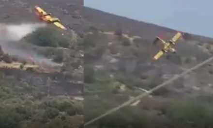 Avião que combatia incêndio na Grécia cai e pilotos morrem no acidente