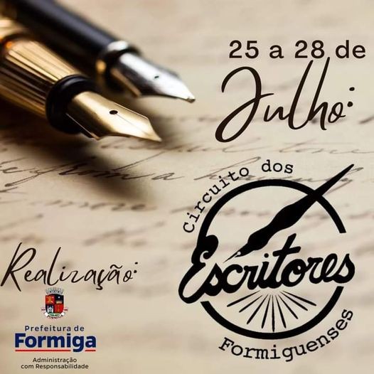 3º Circuito dos Escritores Formiguenses começa nesta terça-feira