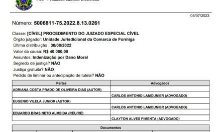 Em ação movida contra Eduardo Brás, judiciário dá ganho de causa a Eugênio Vilela e Adriana Prado