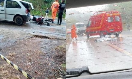 Colisão entre carro e moto mata motociclista de 50 anos na BR-459