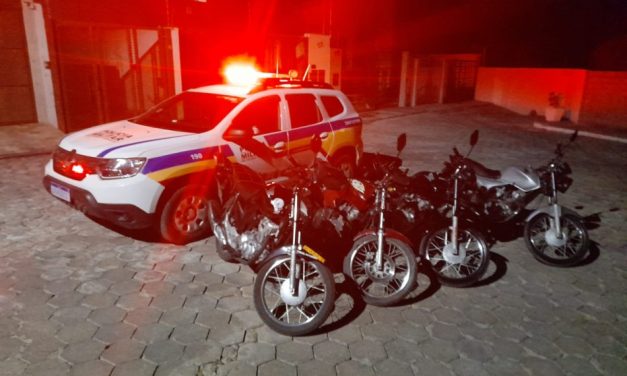 Três motociclistas inabilitados são detidos e um menor apreendido por praticarem ‘rolezinho’ nas ruas, em Formiga