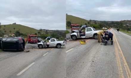 Três idosos ficam feridos em acidente na MG-179, em Machado