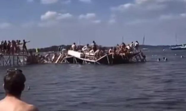 Píer de lago desaba e deixa 25 jovens feridos