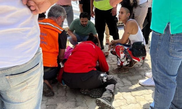 Estrutura desaba e deixa 2 feridos durante evento em Itaúna