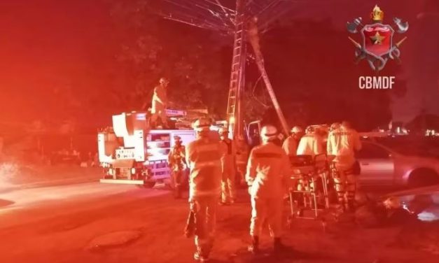 Funcionário morre eletrocutado durante manutenção em poste