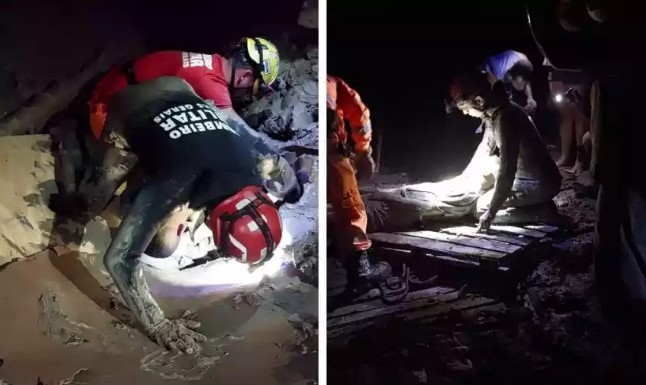 Homem pede socorro ao ficar mais de três horas atolado até a cintura