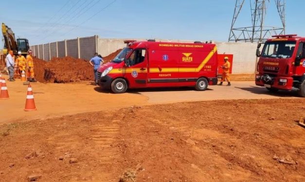 Três homens são soterrados em obra em Minas Gerais