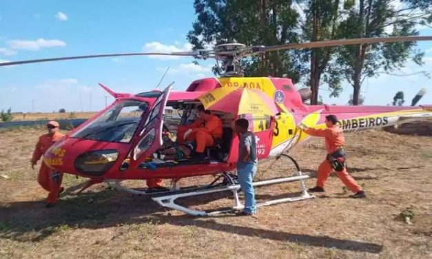 Homem sofre traumatismo craniano ao ser pisoteado por bois