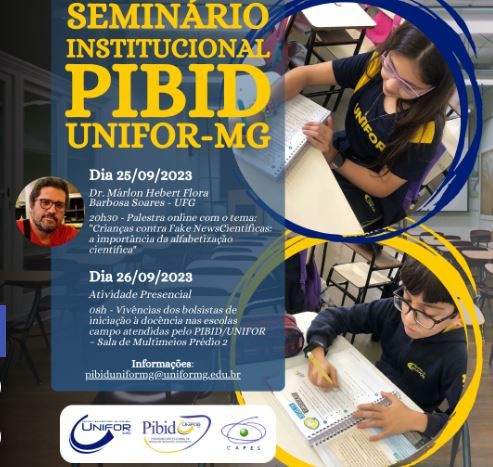 Unifor-MG realizará Seminário Institucional do PIBID