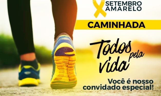 Prefeitura de Formiga realizará caminhada em alusão ao ‘Setembro Amarelo’, no dia 23