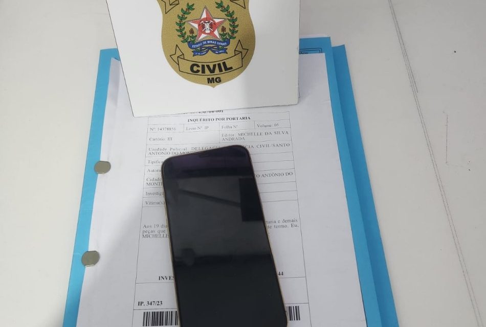 Polícia Civil recupera celular furtado em Santo Antônio do Monte