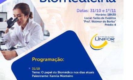 X Semana da Biomedicina será realizada no Unifor-MG