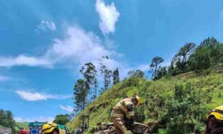 Motorista morre preso às ferragens após caminhão tombar na BR-381