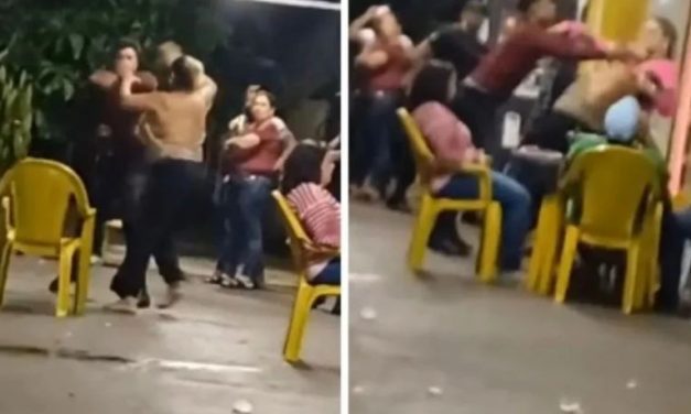 Cantor sertanejo é filmado jogando a mãe no chão em briga de bar