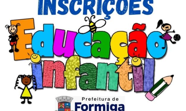 Iniciado período de inscrição para a Educação Infantil de Formiga em 2024