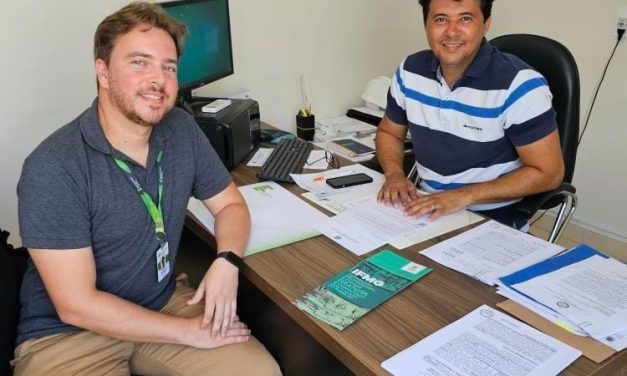 Prefeito Eugênio recebe a visita do diretor-geral eleito do IFMG-Campus Formiga