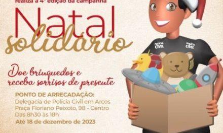 Polícia Civil lança campanha Natal Solidário em Arcos e Pains