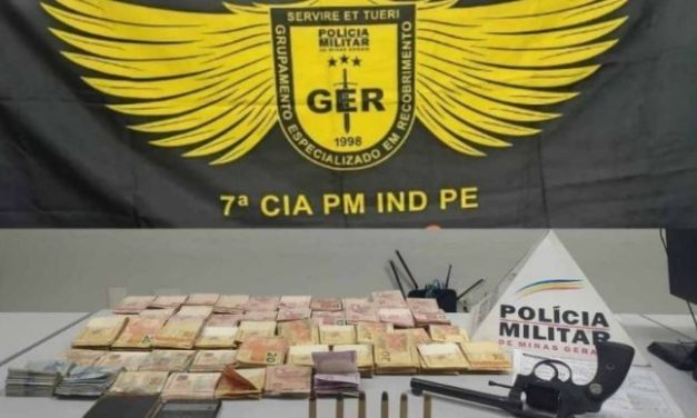 Quadrilha é presa em São Gonçalo do Pará após assaltar agropecuária; polícia recupera R$ 40 mil