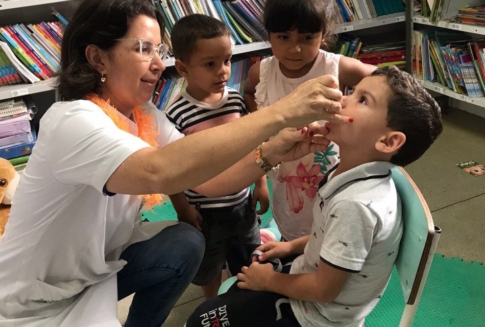 Campanha de multivacinação é realizada no Centro Educacional Infantil de Candeias